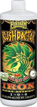 FoxFarm Bush Doctor Liquid Iron, Quart
