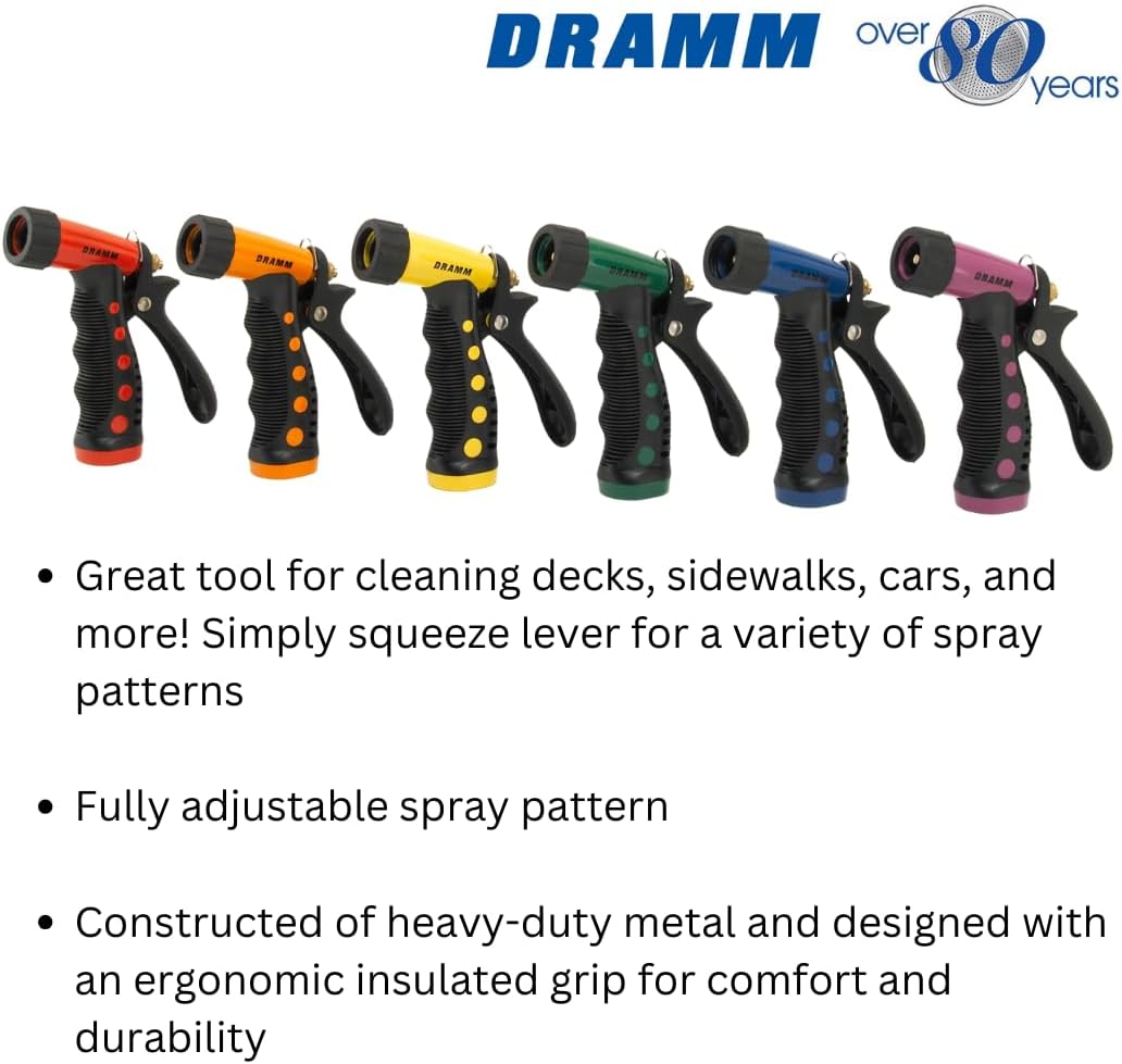 Dramm Pistol Spray Gun with Insulated Grip, Berry