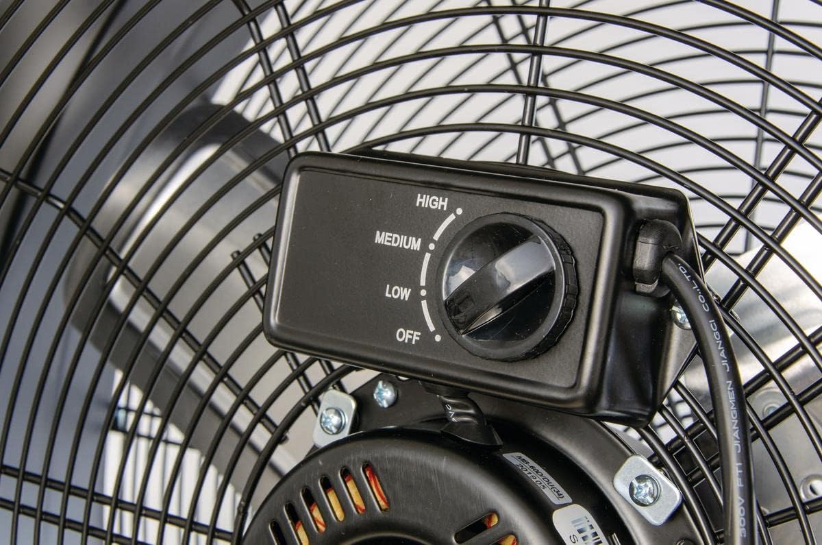 JetFan Adjustable Tilt Drum Fan, 24" 7,700 CFM