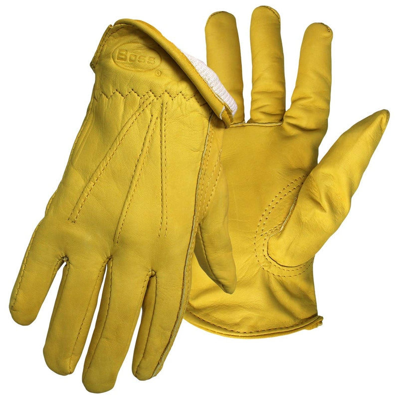 Boss 6036 Lined Grain Leather Gloves, Medium