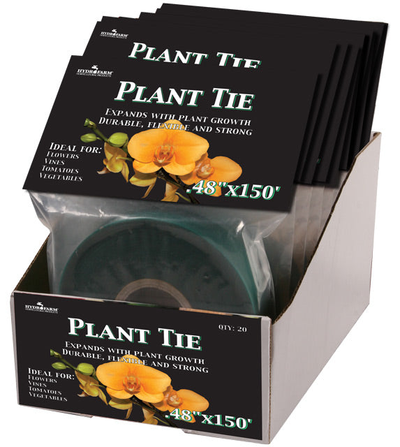 Plant Tape Vinyl Stretch Tie 1/2" x150' Roll Green HydroFarm