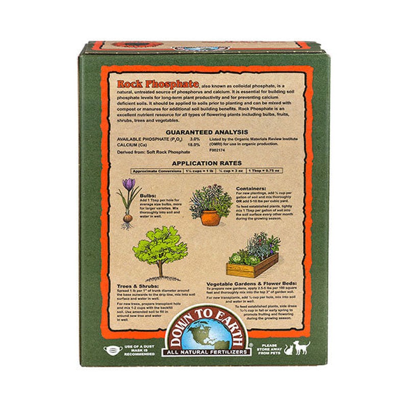 Down To Earth™, Rock Phosphate 0-3-0, 5lb