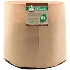 Tan Fabric Pot, 65 gallon