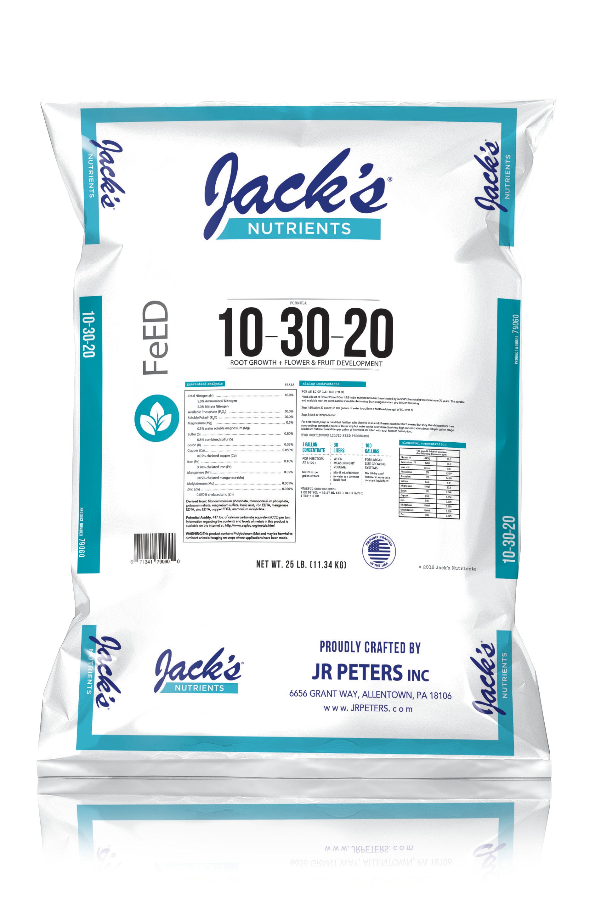 Jack’s Nutrients Bloom (10-30-20) 25lbs.