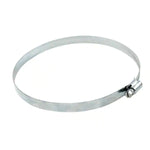 Galvanized Steel Worm Gear Ducting Clamp, 6 in.