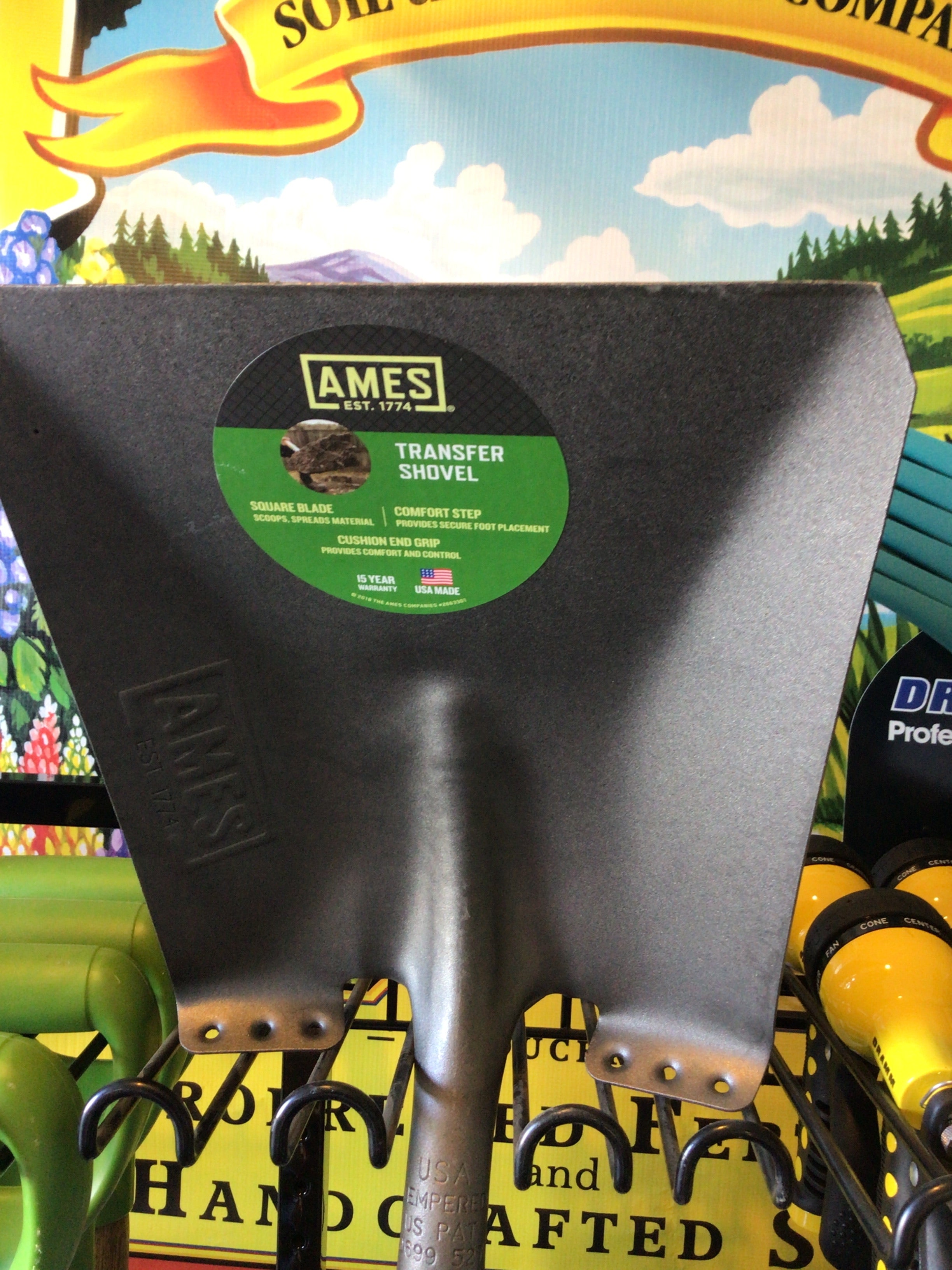 Ames transfer shovel square blade