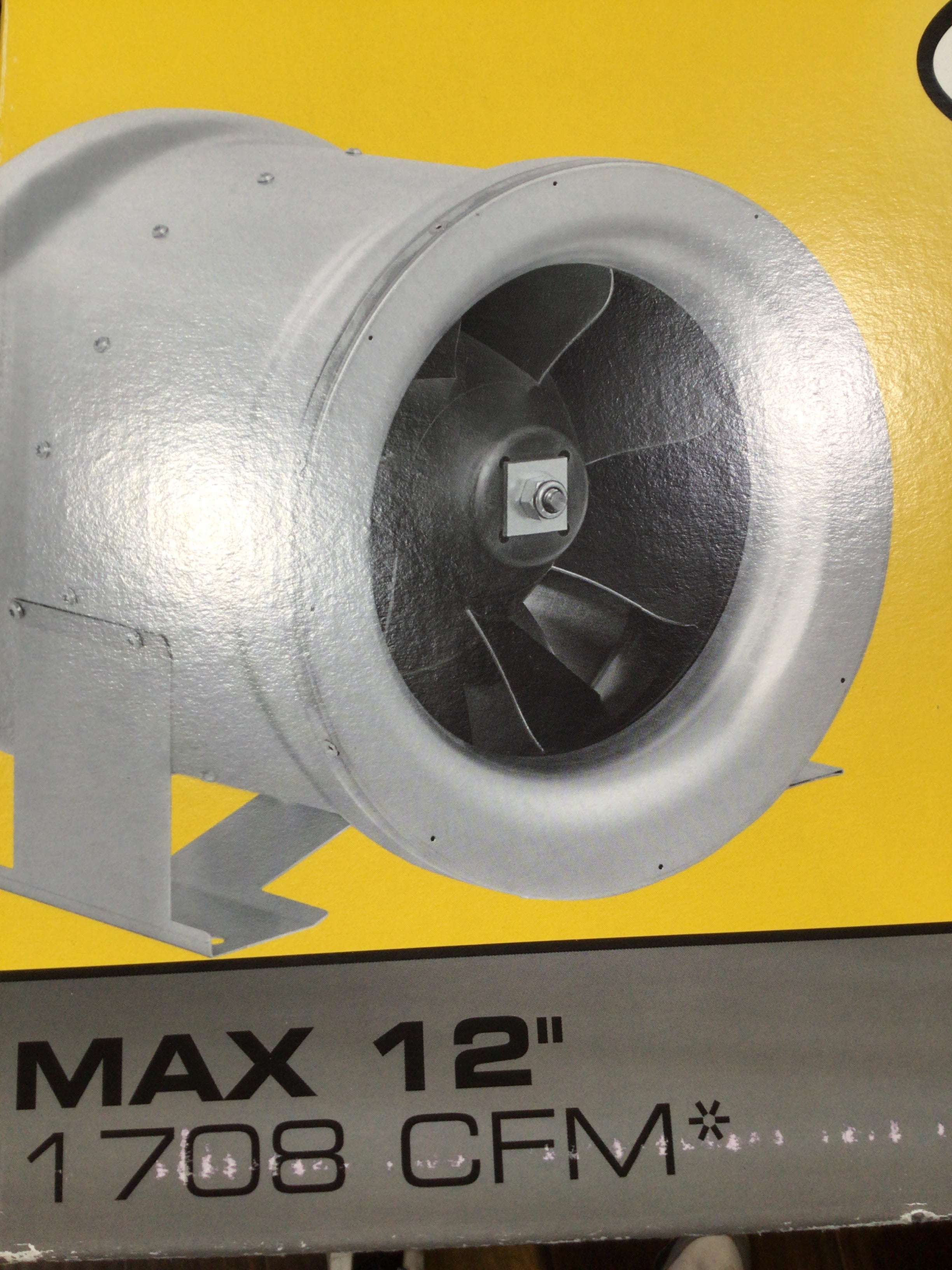 Max fan 12” 1708cfm