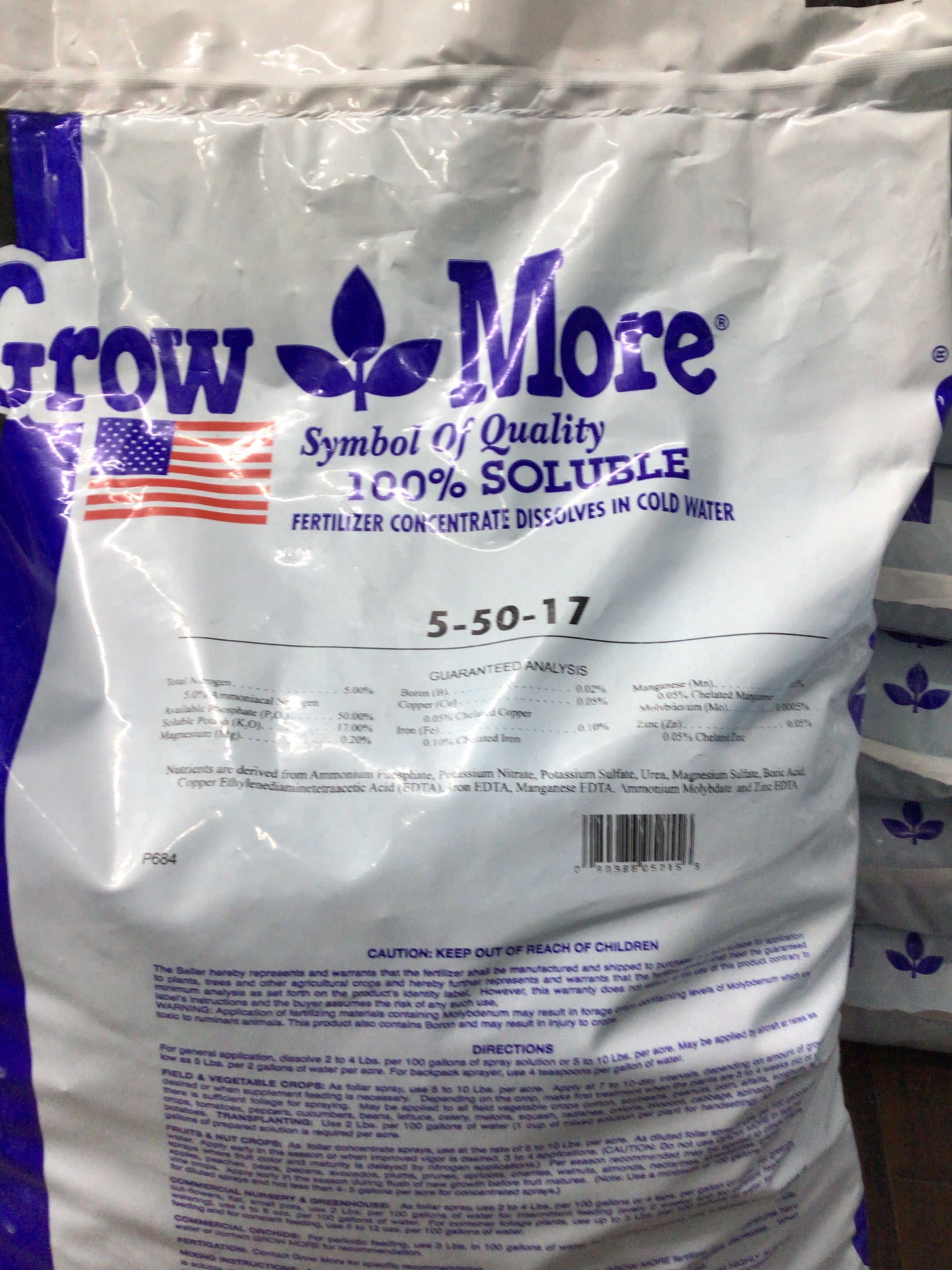 Grow More (5-50-17) 25lb