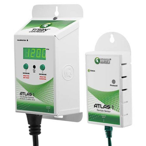 Titan Controls® Atlas® 1 - CO2 Monitor/Controller with Remote Sensor Pre Owned