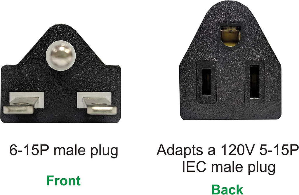BloomGrow 110V / 120V to 220V / 240V Plug Adapter Electrical Converter for US (1 PC)