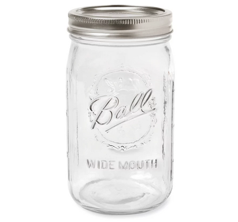Ball® Wide Mouth Glass Canning Jars - 32 oz