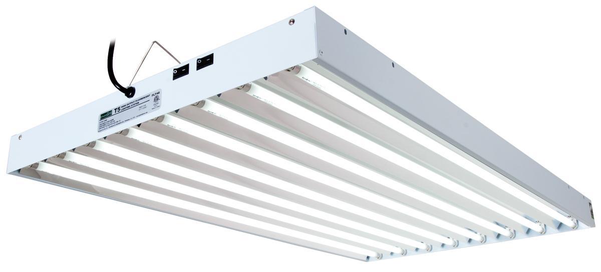 T5 HO 4FT 8 Lamp LED Grow Light Fixture, With Bulbs