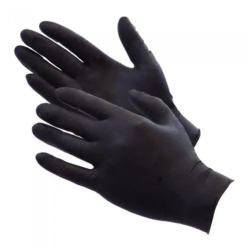 GP CRAFT BLACK NITRILE GLOVES MEDIUM 100 CT