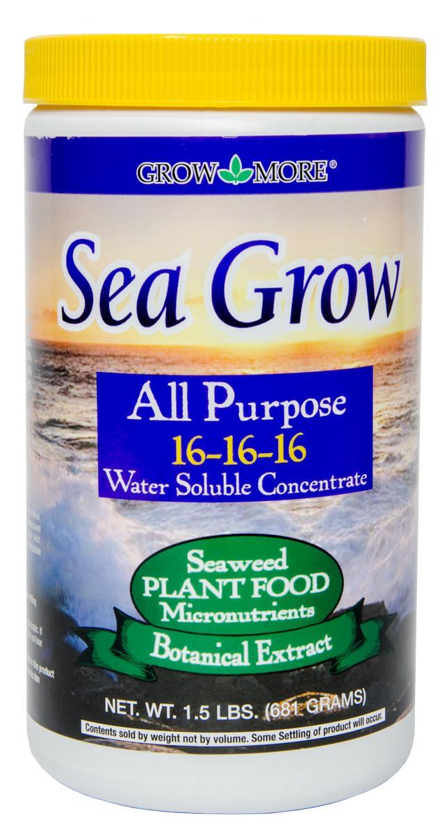 Grow More Sea Grow All Purpose Plant Food 16-16-16 1.5lb