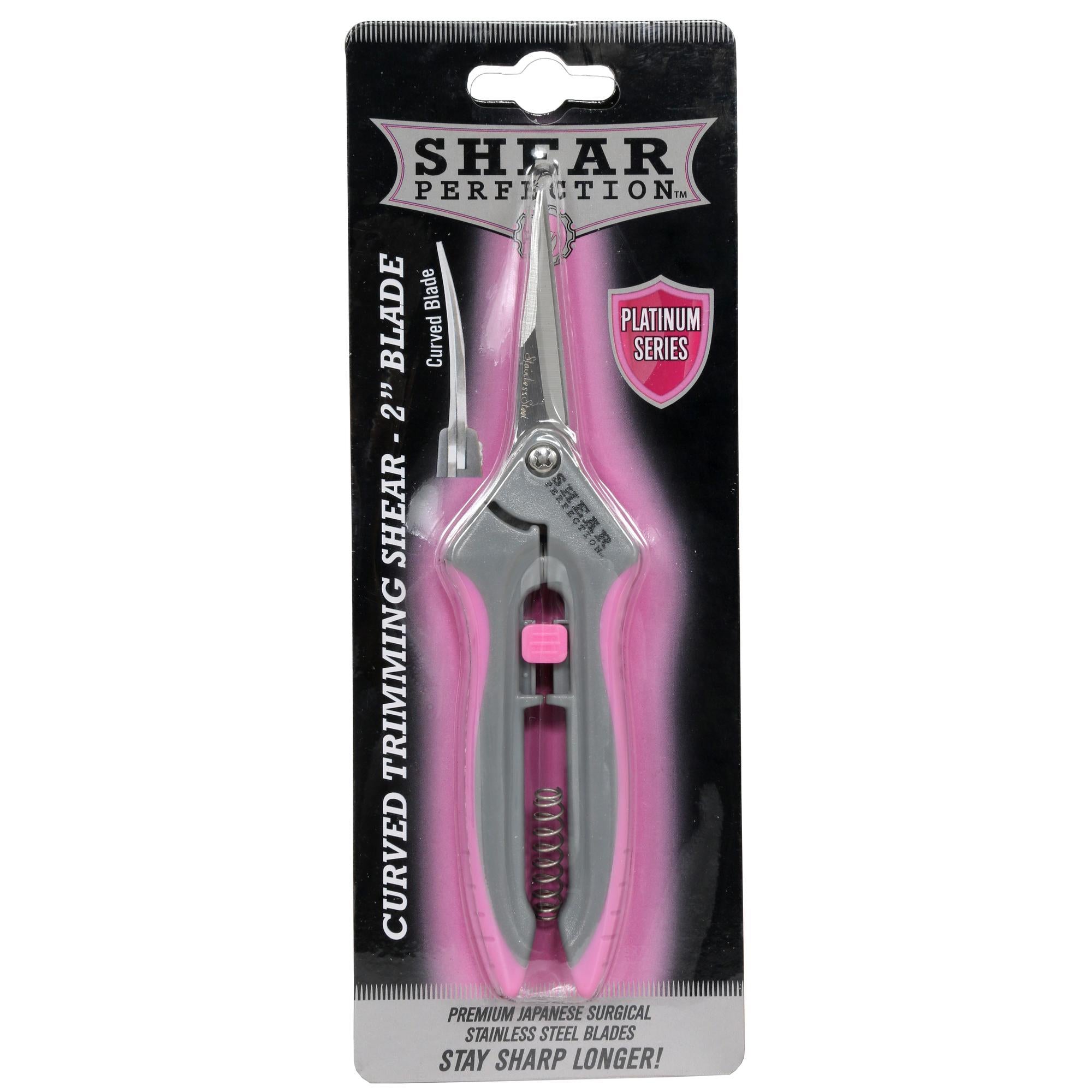 Shear Perfection® Pink Platinum Stainless Trimming Shear - 2 in Straight Blades