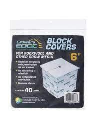 Growers Edge® Block Covers 6in (40/Pack)