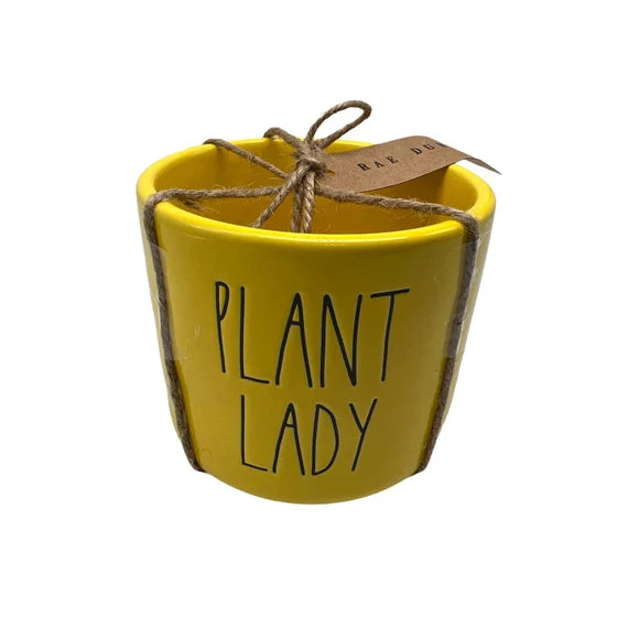 Rae Dunn Plant Lady Planter, 4"