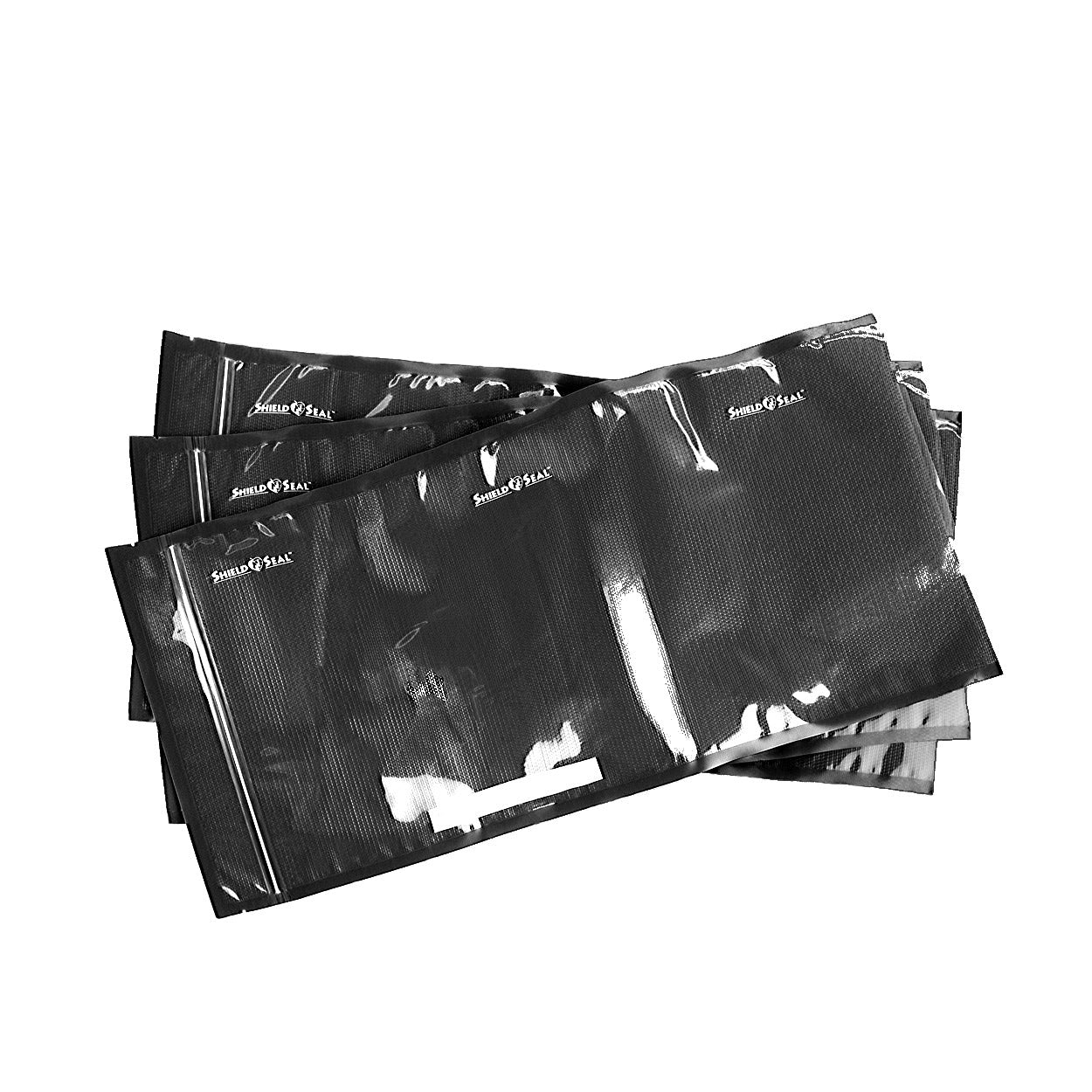 Shield N Seal® SNS 1200 11" x 23" 50ct Zipper Bags (Clear/Black)